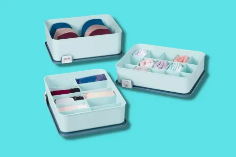 Organizzatori per lingerie e calzini, perfetti per applicare il marie kondo metodo e mantenere l'ordine.