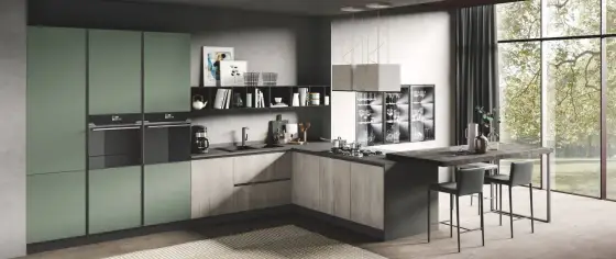 Cucina bicolore - Come scegliere colori e finiture che funzionano