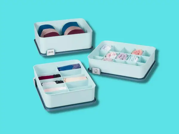 Organizzatori per lingerie e calzini, perfetti per applicare il marie kondo metodo e mantenere l'ordine.